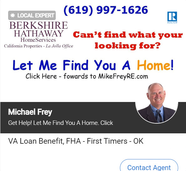 Michael Frey Local Expert advertisement on Realtor.com I can help you find a home in San Diego. 
