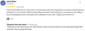 Google Review from Jim Bates