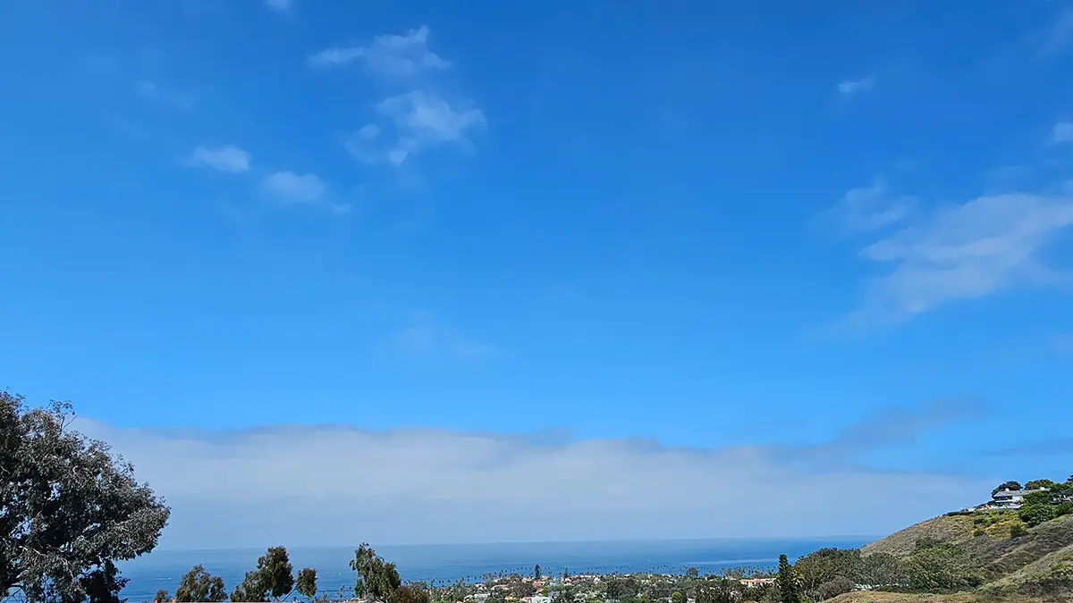 View of the Pacific Ocean from La Jolla hillside